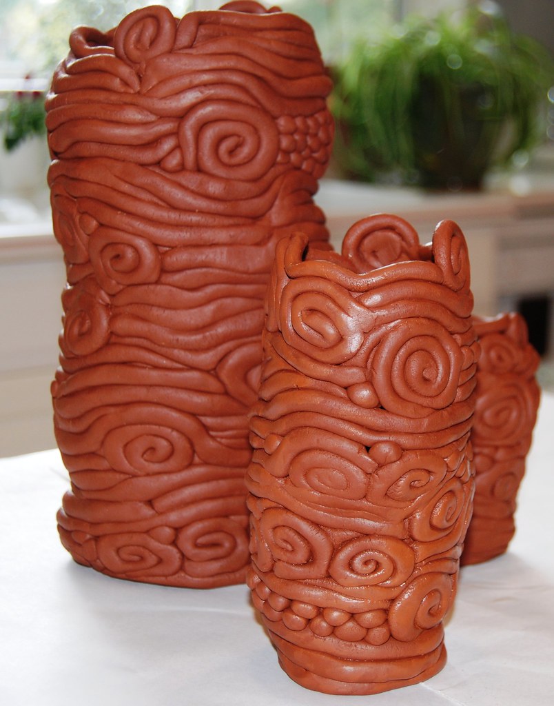 red coil pots