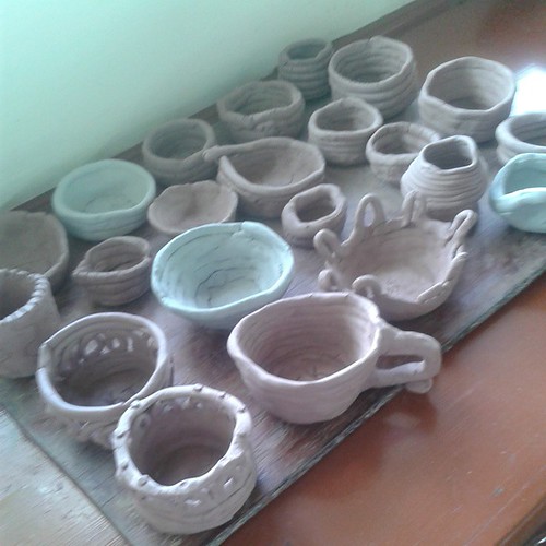 They made #coilpots and #pinchpots