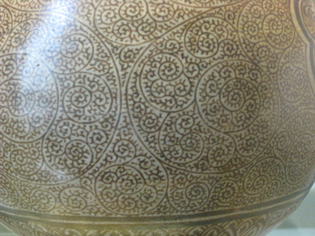 Fractal Recursive Spiral Pottery Pattern