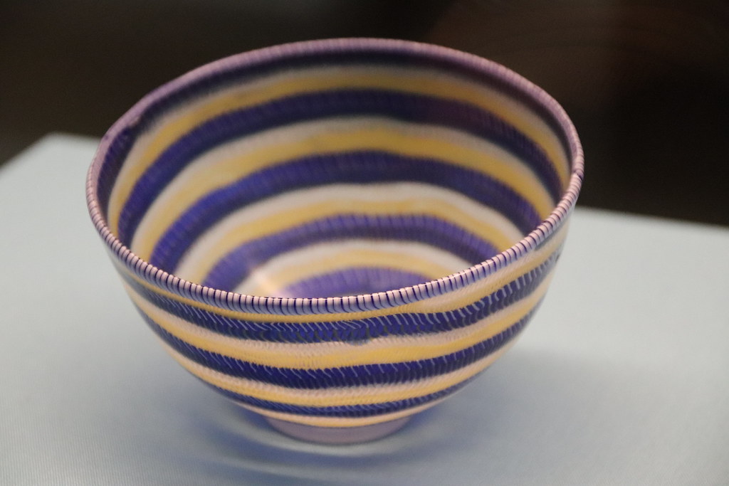 Modern Bowl of Mosaic Glass Made in Traditional Manner, 2016