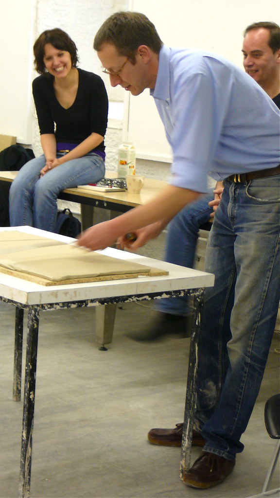 Ken Eastman's slab building workshop