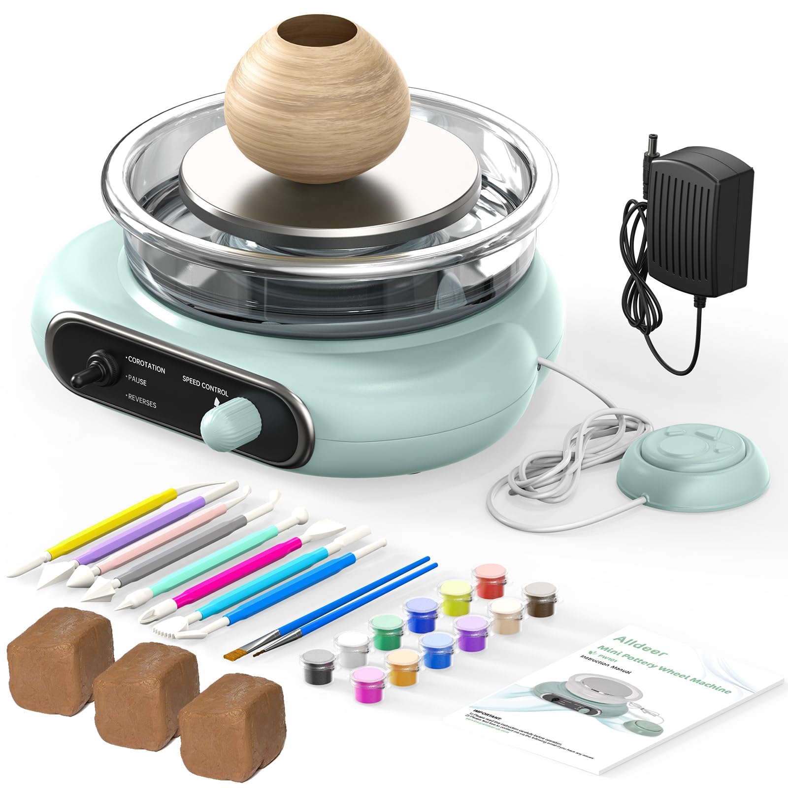 Alldeer Mini Pottery Wheel Kit