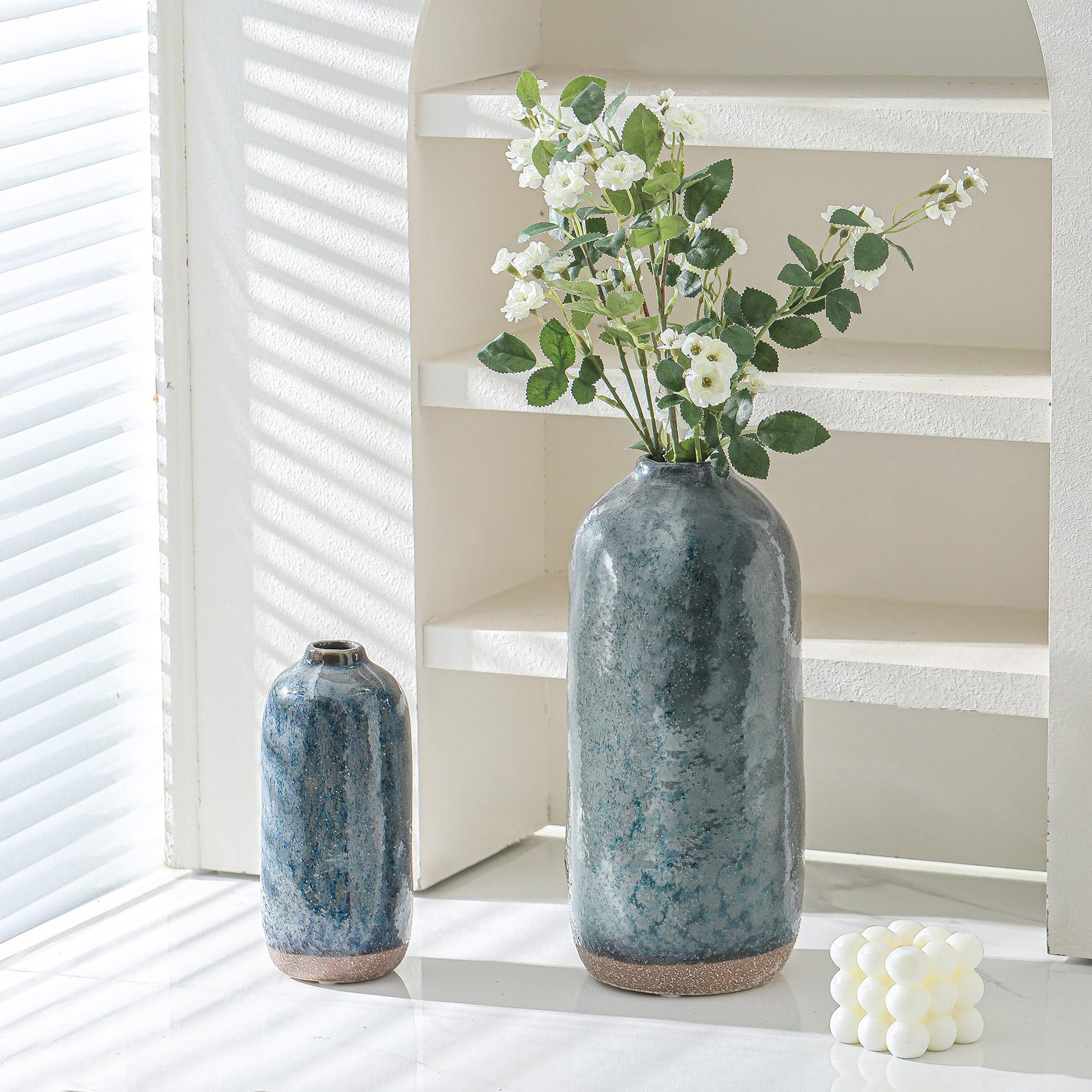 Uiddo Flower Ceramic Decorative Farmhouse