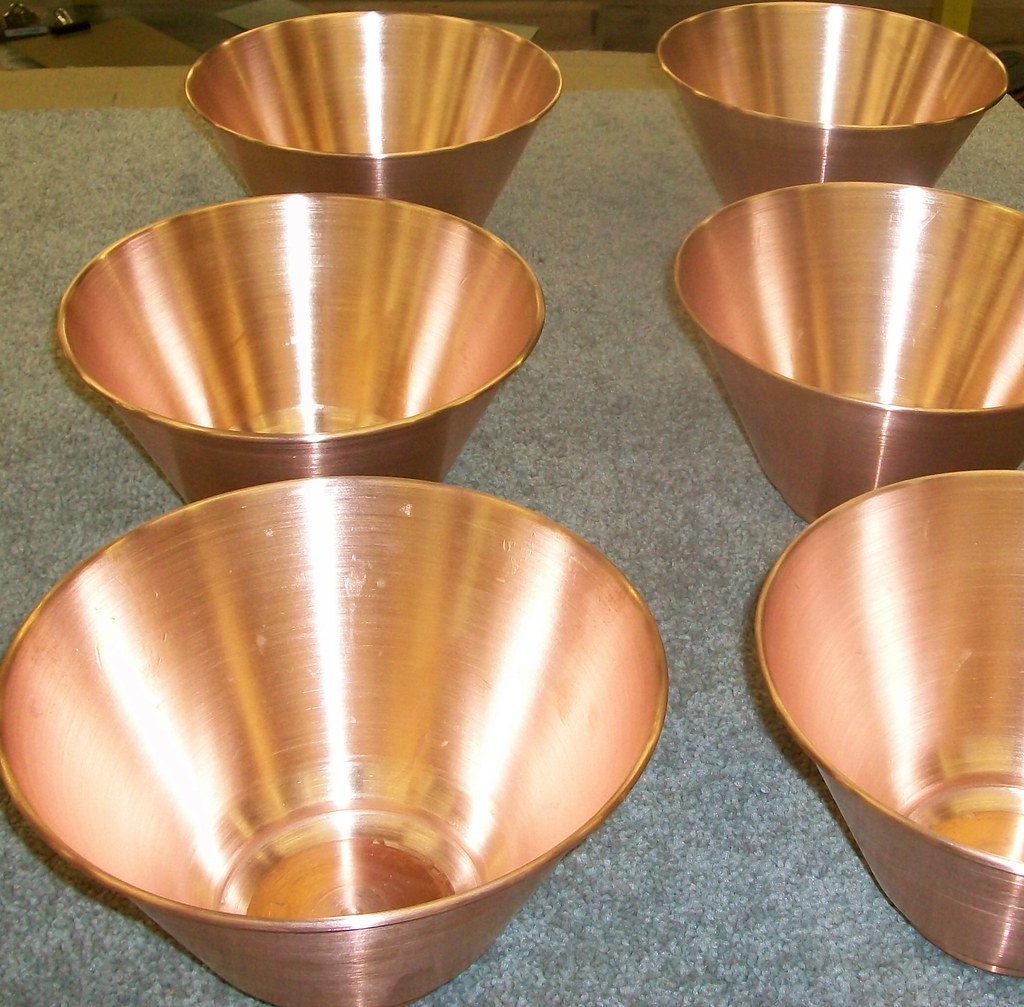 5 - Bowls in Natural Copper