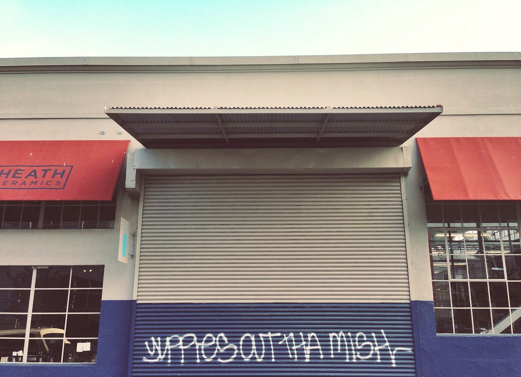 Heath Ceramics graffiti