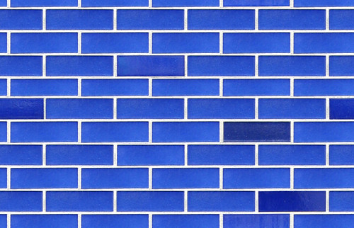 Blue ceramic wall seamless tile