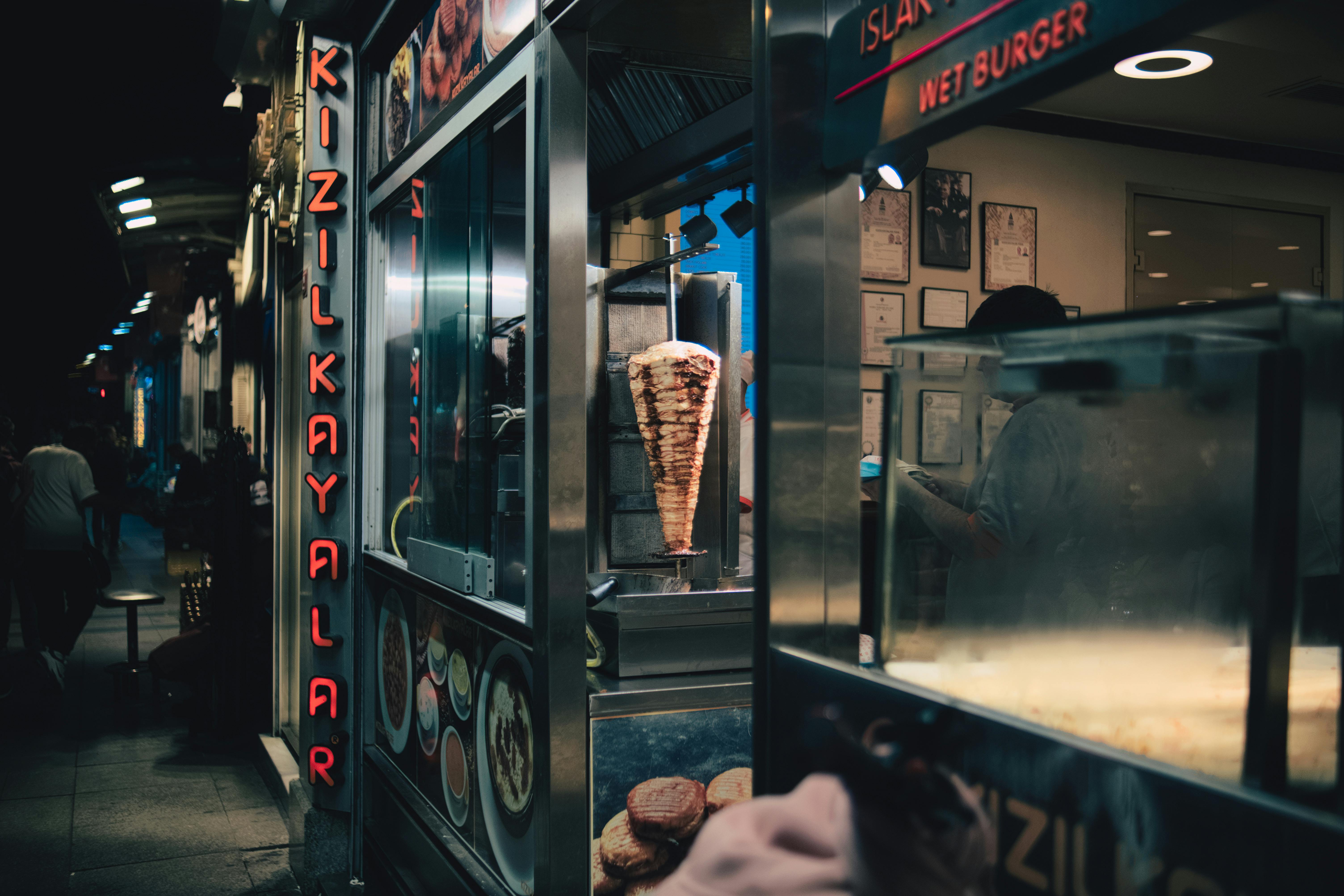 Free stock photo of chicken, cook, doner
